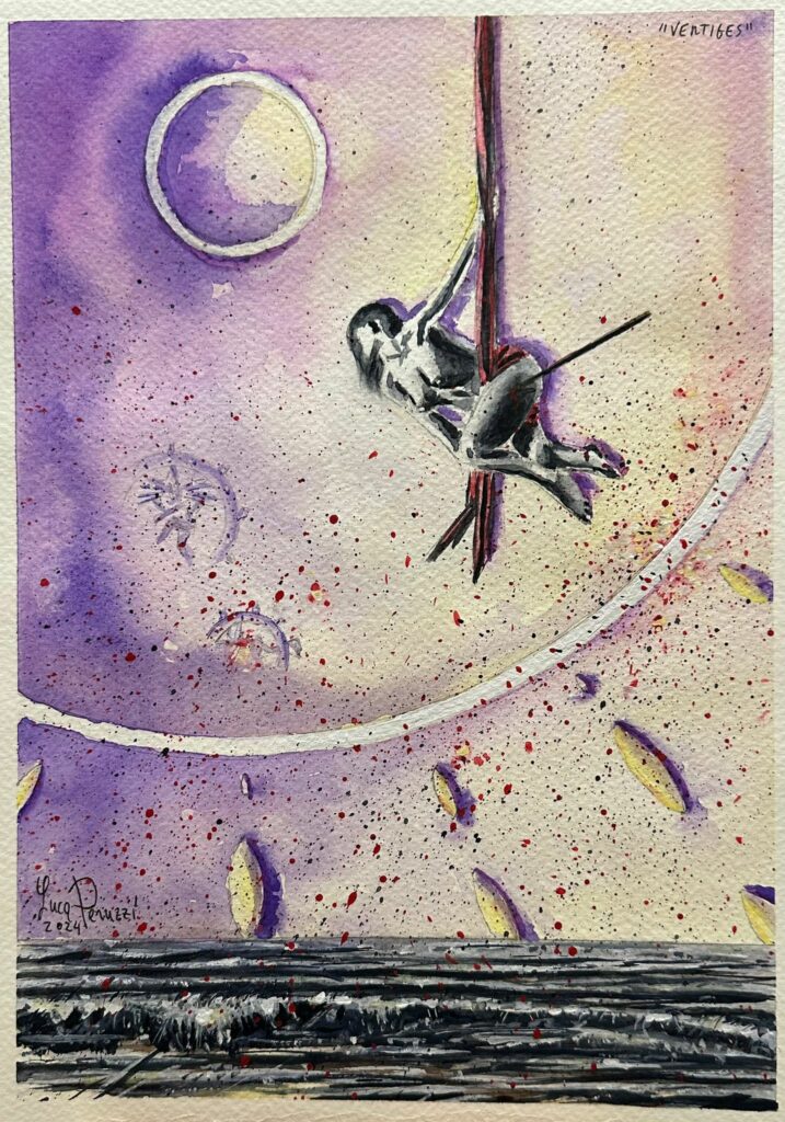 Vertiges, 2024 - Luca Peruzzi - Acquerello e gouache su carta