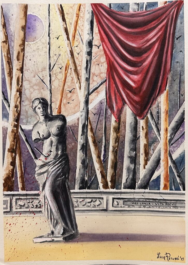 2025, Ars longa Vita brevis, acquerello su carta Arches, cm 21 x 29,7